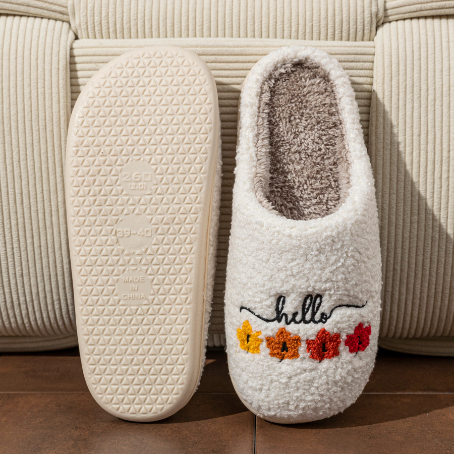 Winter Women's Slippers Indoor - Sewing Cotton 评论和价格