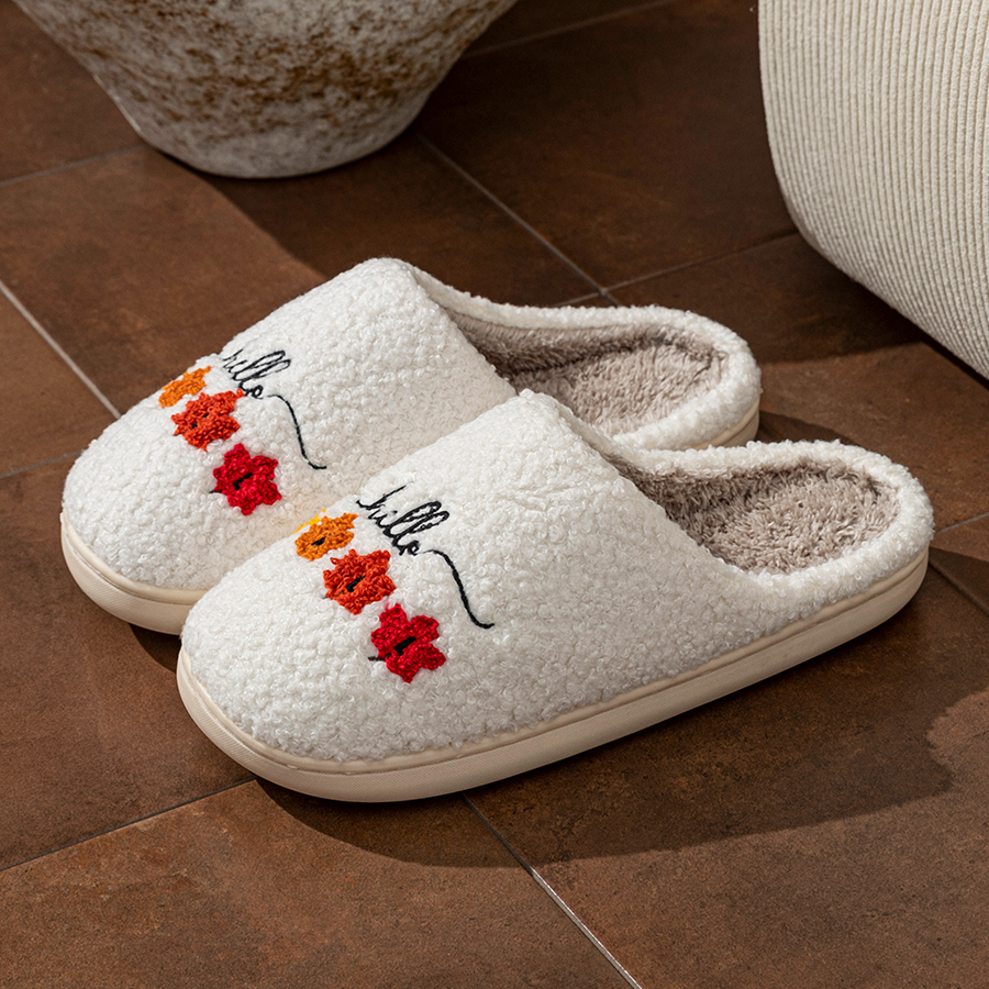 Winter Women's Slippers Indoor - Sewing Cotton 评论和价格