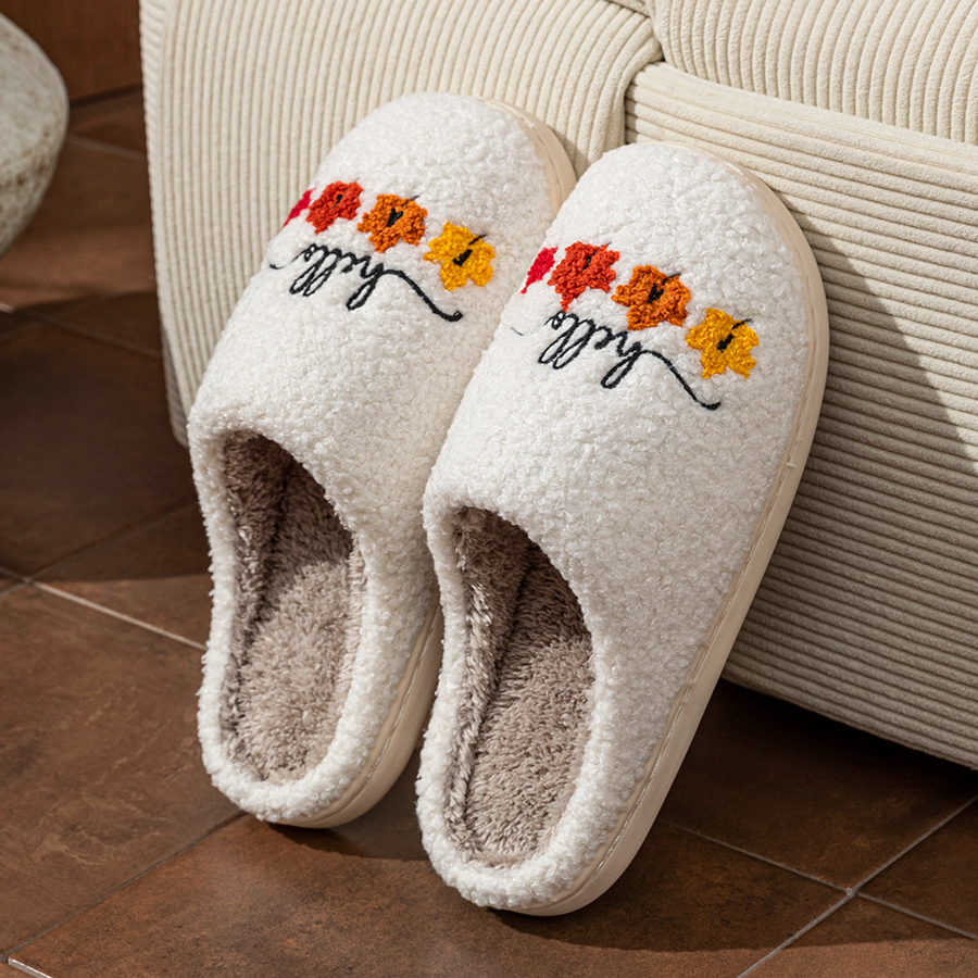 Winter Women's Slippers Indoor - Sewing Cotton 评论和价格