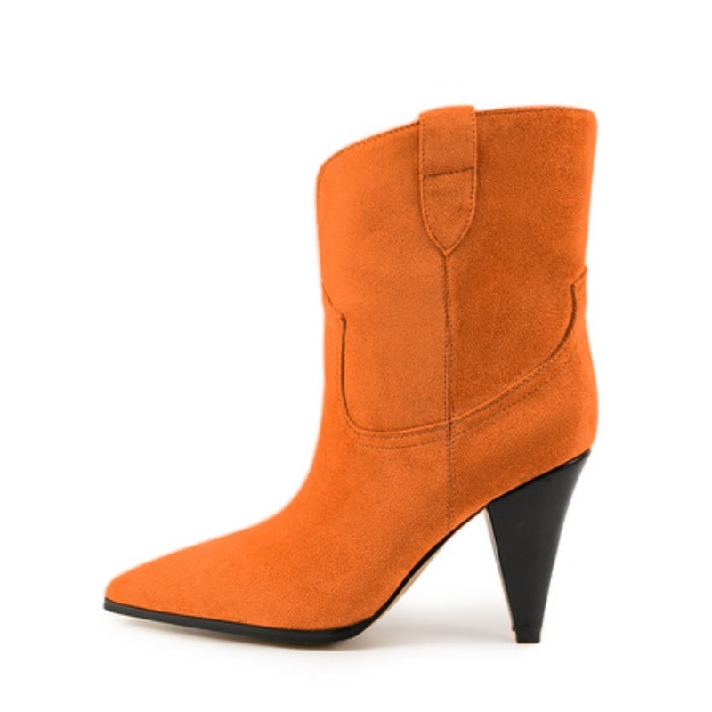 Bicolor Spike Heels Pull On Fa - Sewing Fleece 评论和价格