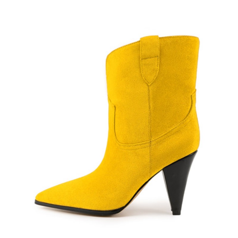 Bicolor Spike Heels Pull On Fa - Sewing Fleece 评论和价格