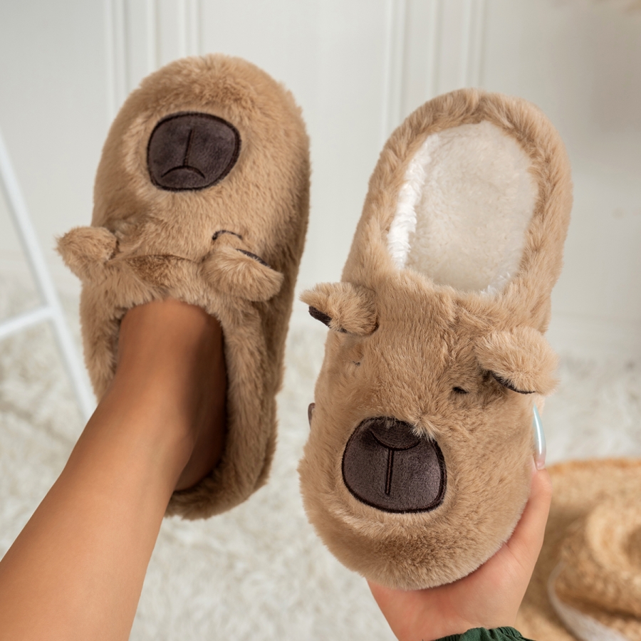 Women's Cartoon Slippers Cute  - Sewing Cotton 评论和价格